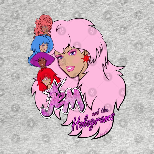 Jem and the Holograms by BraePrint by Braeprint